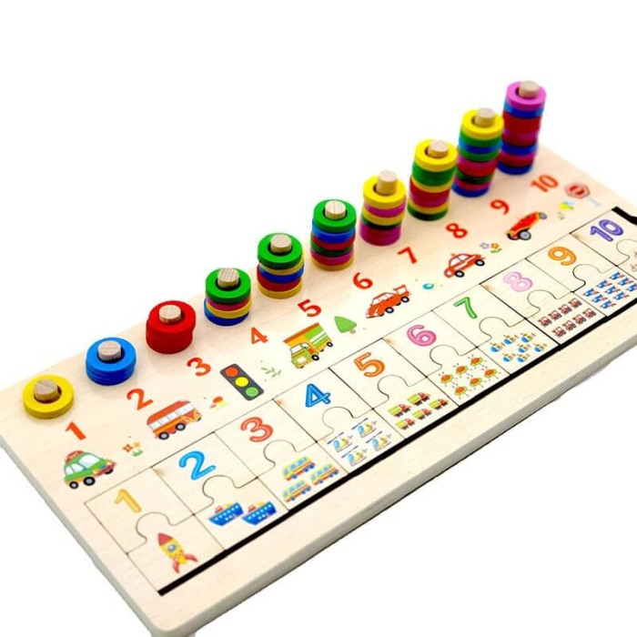 Tabla de asociere cu operatiuni matematice din lemn [4]