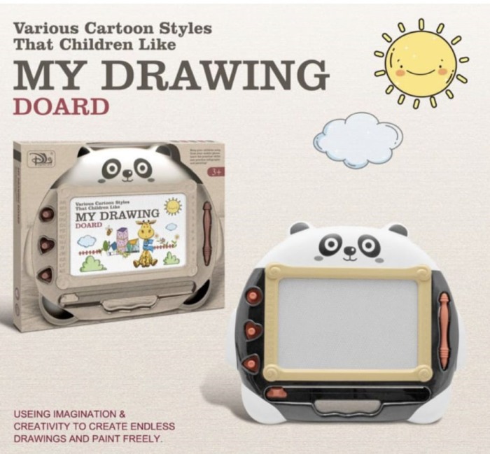 Tabla magnetica de scris cu creion, Panda [2]