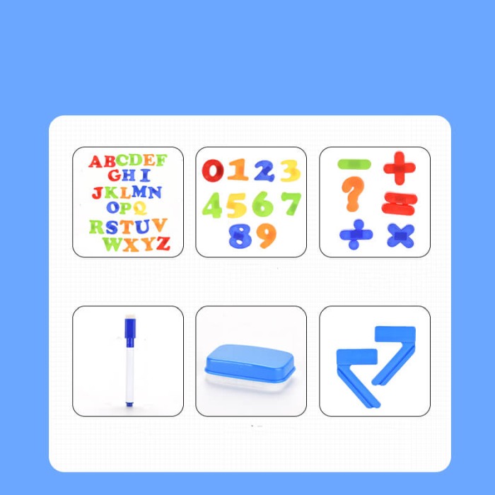 Tabla Magnetica Educativa 3 in 1 pentru Copii: Cifre si Litere [4]