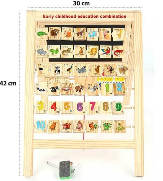 Tabla magnetica multifunctionala cu alfabetar si abac [4]