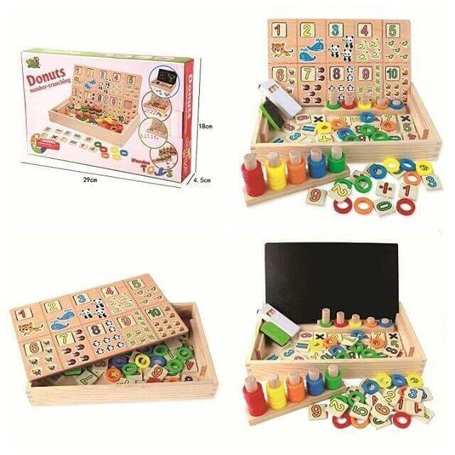 Tablita multifunctionala Montessori Model Donuts [3]
