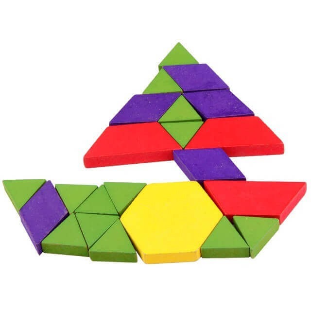 Tangram 125 piese din lemn [3]