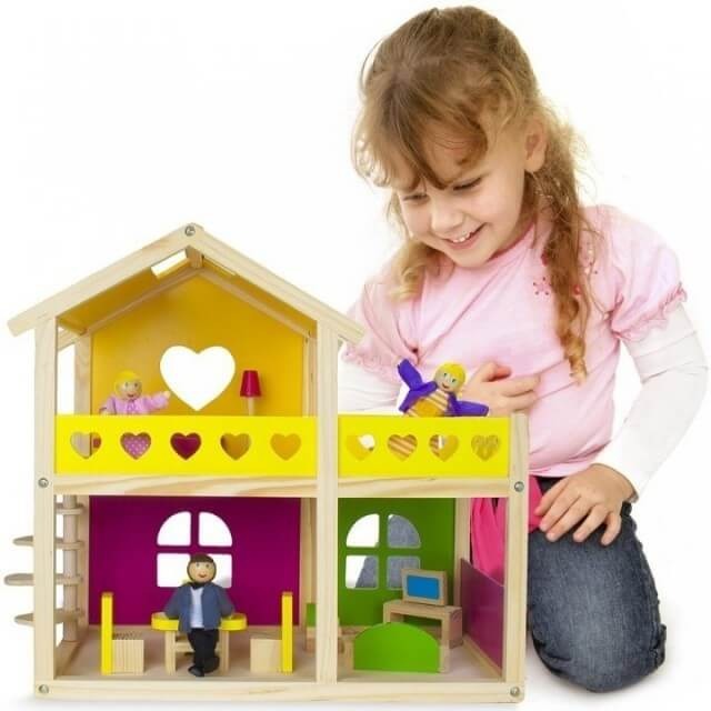 Tooky Toy Casa cu Papusi Mobilata [1]