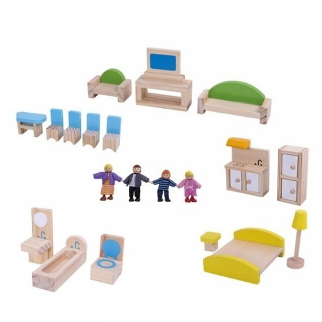 Tooky Toy Casa papusilor mare [12]