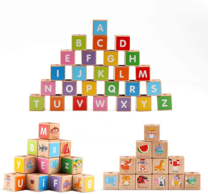 Trenulet din lemn Cuburi rotative [5]