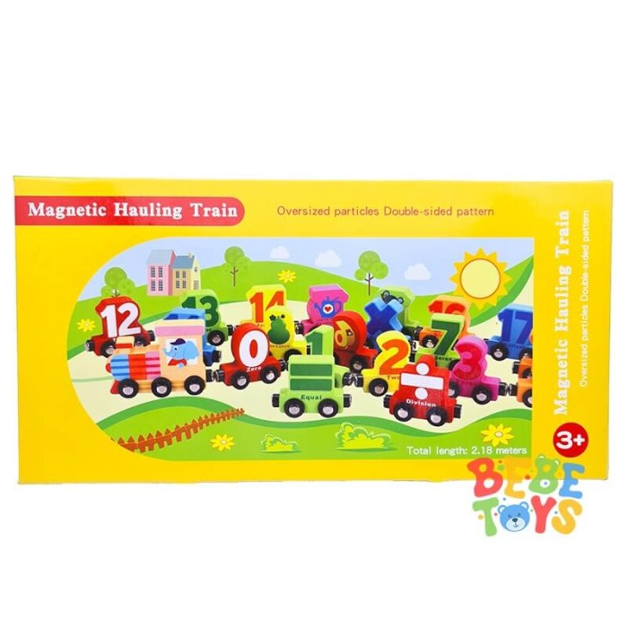 Trenulet din lemn Magnetic cifre [2]