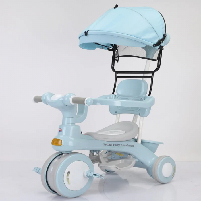 Tricicleta 3 in 1 pentru copii cu maner parental, spatar si functie muzicala [2]