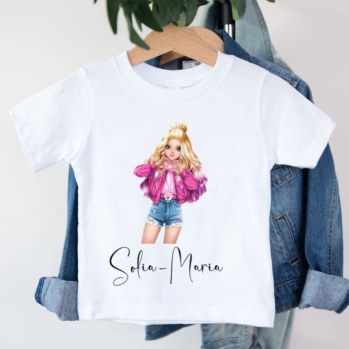 Tricou copii personalizat cu personajul preferat si nume [5]