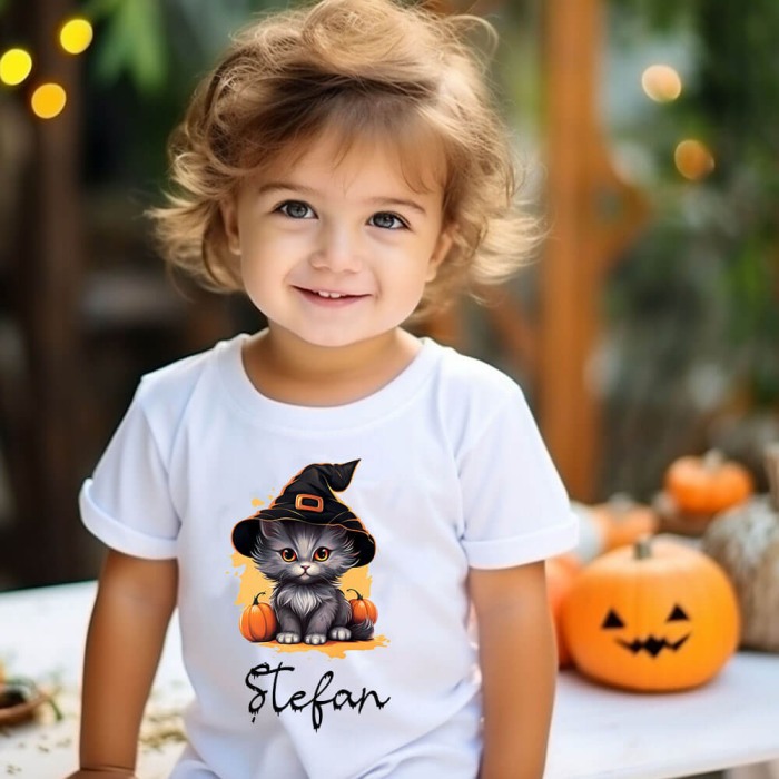 Tricou Halloween copii Personalizat cu nume Model 2 [2]
