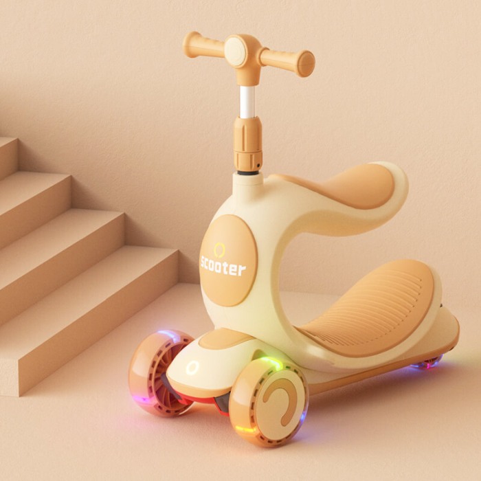 Trotineta copii 3 in 1, Trio Scooter, scaunel detasabil si maner reglabil [10]