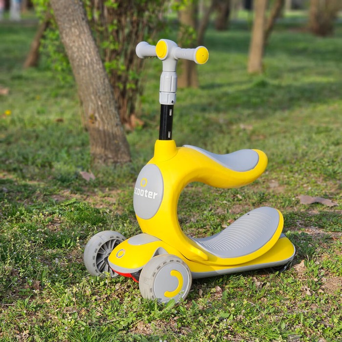 Trotineta copii 3 in 1, Trio Scooter, scaunel detasabil si maner reglabil [9]