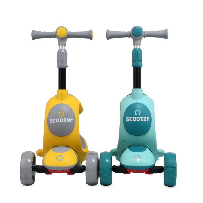 Trotineta copii 3 in 1, Trio Scooter, scaunel detasabil si maner reglabil [15]