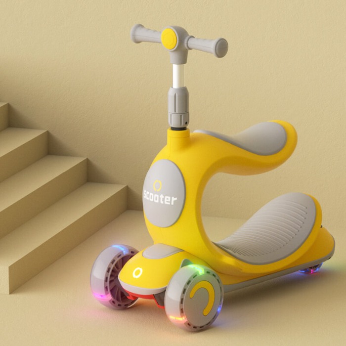 Trotineta copii 3 in 1, Trio Scooter, scaunel detasabil si maner reglabil [6]