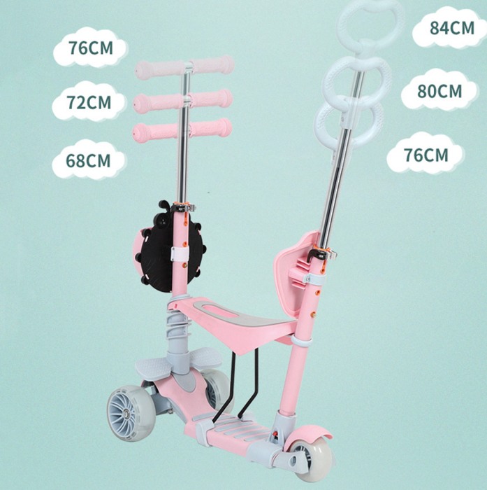 Trotineta evolutiva 5 in 1 cu spatar si maner de impins [10]