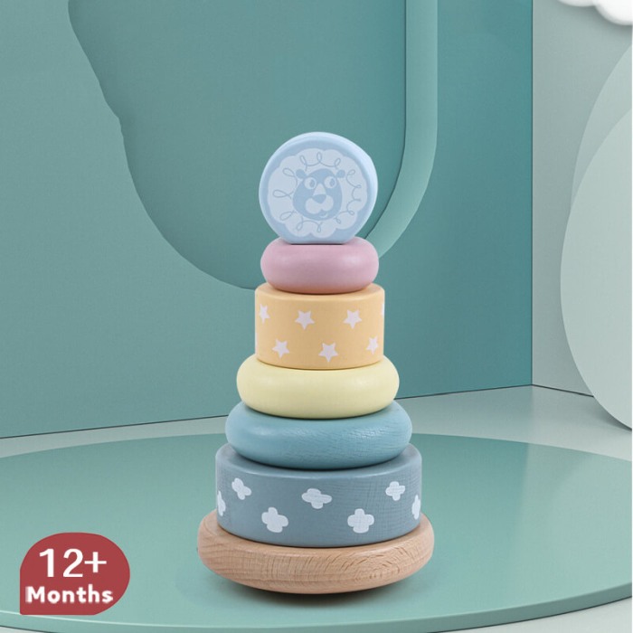 Turn din lemn Montessori Pastel Kabi [2]