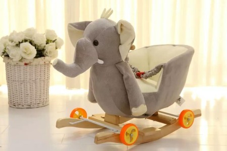 Leagan si balansoar - Balansoar elefant cu spatar si sunete