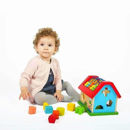Jucarii educative si creative - Casuta din lemn ABAC si sortator