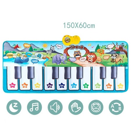 Covoras muzical cu 23 sunete si melodii, 150 X 60 CM [0]