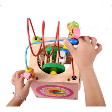 Cub din lemn cu multiple activitati Buburuza [5]