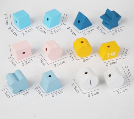 Cub din lemn sortator Shape Plug Happy [5]