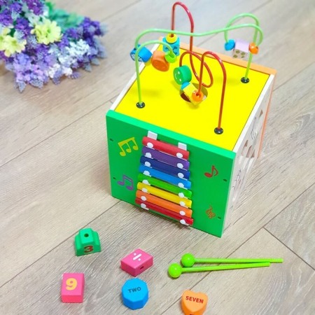 Cub din lemn sortator si xilofon [1]