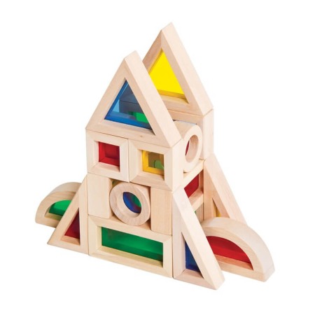 Cuburi Montessori 20 piese curcubeu [2]