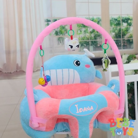 Fotolii de plus - Fotoliu bebe Balena cu arcada, personalizat cu nume