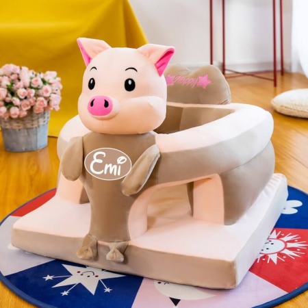 Fotolii de plus - Fotoliu bebe QZ Porcusor-personalizat cu nume