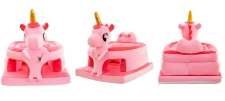 Fotoliu bebe QZ unicorn roz-personalizat cu nume [3]