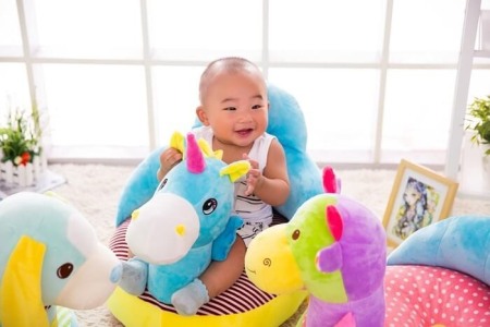 Fotoliu din plus Unicorn albastru [3]