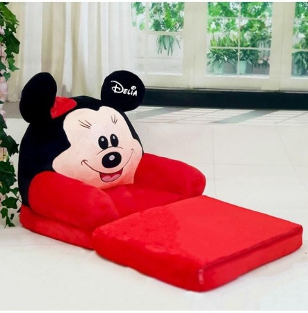 Fotolii - Fotoliu extensibil Minnie Mouse Model Mare personalizat cu nume