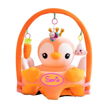 Fotolii de plus - Fotoliu Pinguin orange cu arcada personalizat cu nume