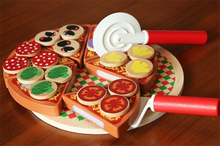 Joc creativ din lemn: Feliaza Pizza [3]