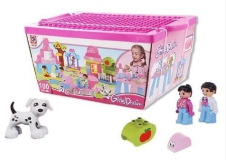 Joc cuburi cu masuta Roz [2]