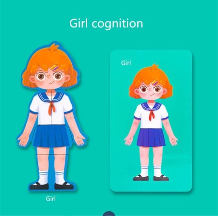 Joc din lemn Anatomia corpului pentru Fetite [4]