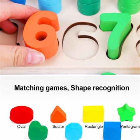 Joc din lemn cu cifre si forme geometrice [6]