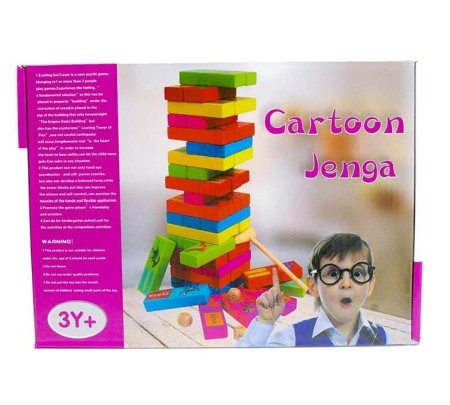 Jucarii educative si creative - Joc din lemn Multicolor Jenga