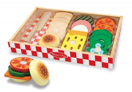 Joc din lemn Sandwich Making Set, Melissa & Doug [3]