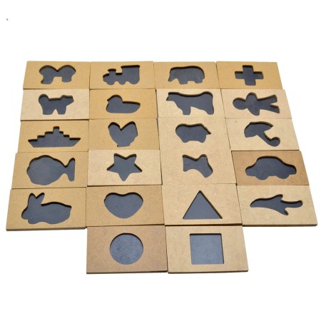 Joc educativ din lemn 3D, Asociere Forme [9]