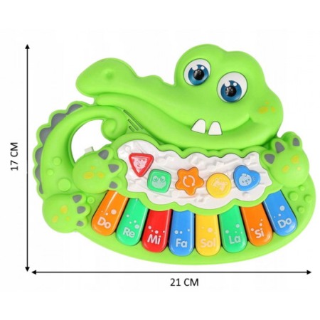 Jucarie bebe Pianina Muzicala Crocodil [1]