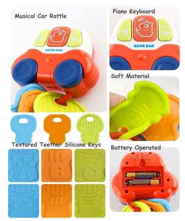 Jucarie dentitie bebe Chei senzoriale [4]