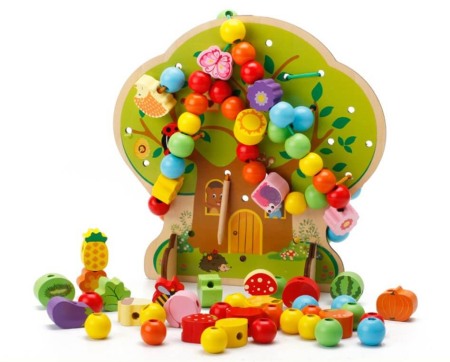 Puzzle - Jucarie din lemn copacel cu  102 piese de snuruit