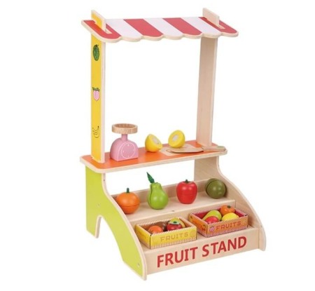 Jucarii de rol - Jucarie din lemn Stand cu fructe