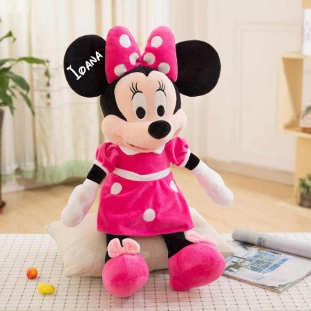 Jucarii plus - Jucarie plus Minnie Mouse 80 CM Roz personalizata cu nume