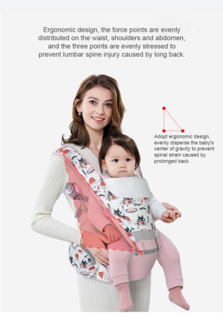 Marsupiu bebe ergonomic 6 in 1 cu scaunel, Cosmos [3]
