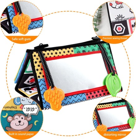 Panou senzorial pentru bebe cu activitati, Tummy Time [3]