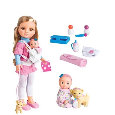 Papusi si accesorii - Papusa Maylla cu bebe