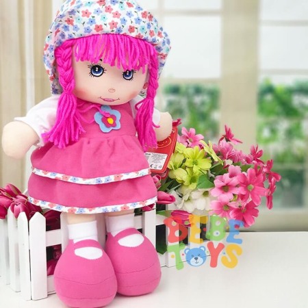 Jucarii din plus - Papusa muzicala 50 cm 0010 Roz
