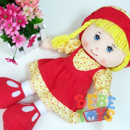 Jucarii plus - Papusa muzicala 35cm 0011 Rosu