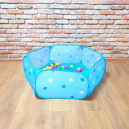 Piscina pliabila albastra cu mingiute incluse [2]